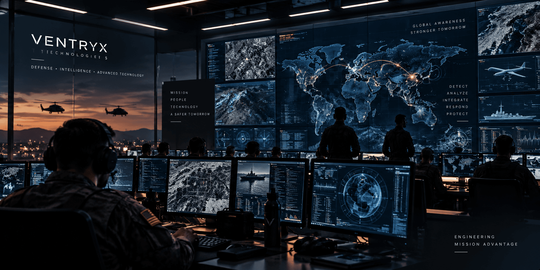 Conceptual defense and intelligence mission operations environment